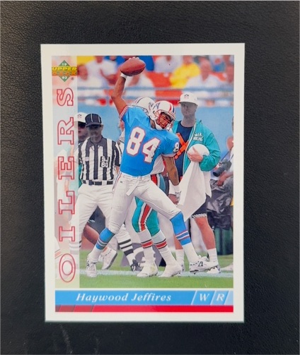 1993 Upper Deck #129 Haywood Jeffires Houston Oilers — front