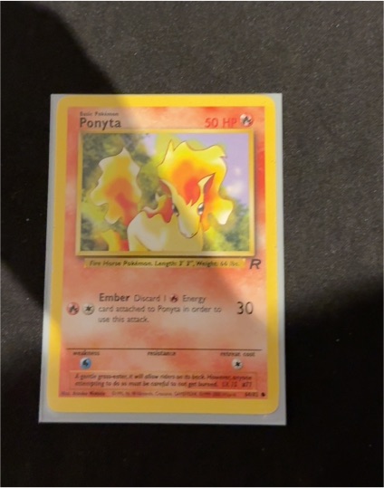 2000 Team Rocket #64 Ponyta — front