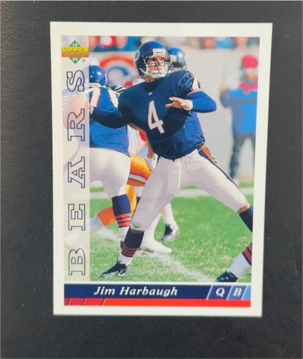 1993 Upper Deck #158 Jim Harbaugh Chicago Bears — front