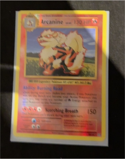 1999 Pokémon Base Set #23 Arcanine — front