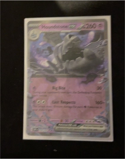 2023 Pokémon SV03: Obsidian Flames #102 Houndstone EX — front