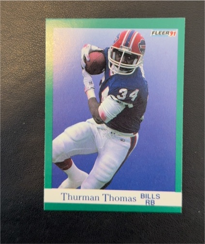 1991 Fleer #14 Thurman Thomas — front