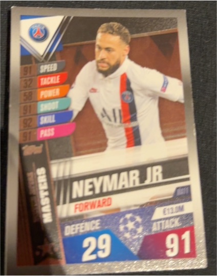 2019-20 Topps Match Attax #206 Neymar Jr — front
