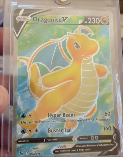 Pokémon TCG Pokemon GO #076 Dragonite V — front