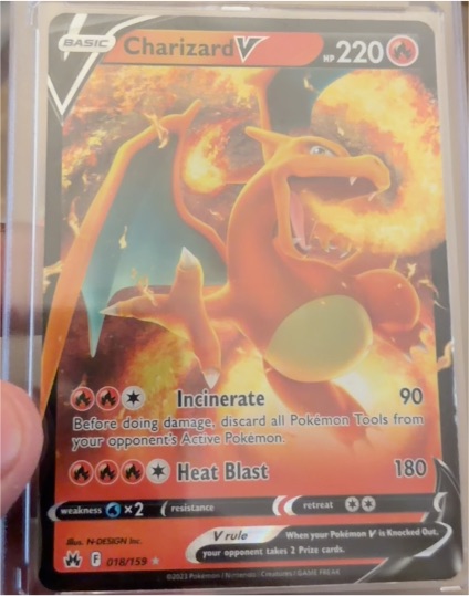 2021 Pokémon TCG Brilliant Stars #017 Charizard V — front