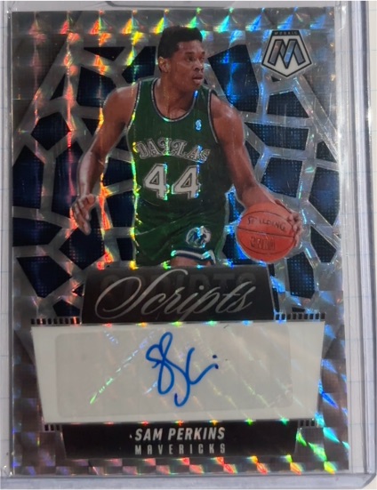 2024-25 Panini Mosaic Scripts #MS-SAM Sam Perkins — front