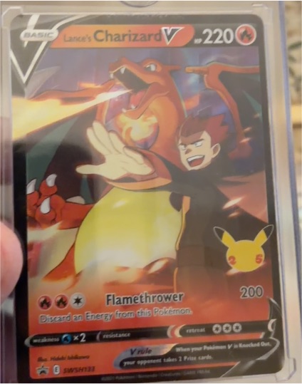 2021 Pokémon Celebrations #133 Lance's Charizard V — front