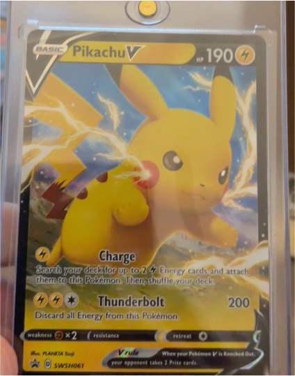 2021 Pokémon SWSH061 Pikachu V — front