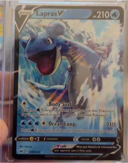 2020 Pokemon Sword & Shield #049 Lapras V — front