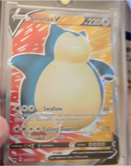 2020 Pokémon Sword & Shield #197 Snorlax V — front