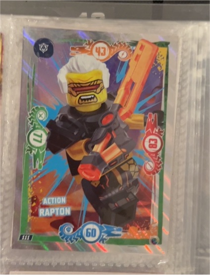 2016 Lego Ninjago #111 Action Raptor — front
