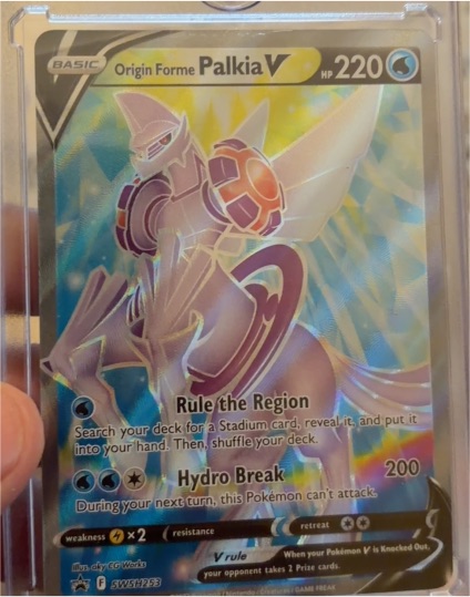 2022 Pokémon TCG Astral Radiance #039 Origin Forme Palkia V — front