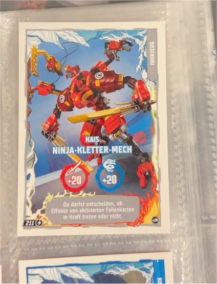 2024 LEGO Ninjago #211 Kais Ninja-Kletter-Mech — front