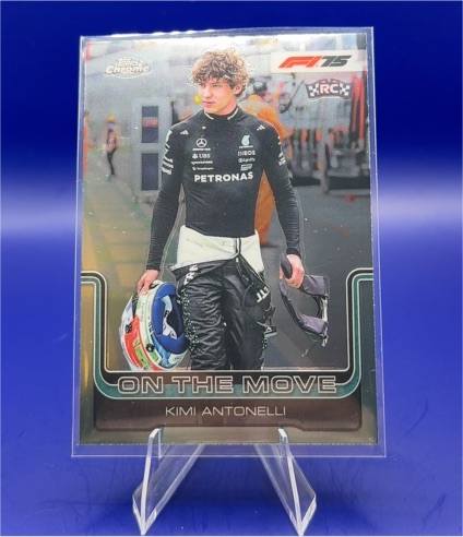 2025 Topps Chrome Formula 1 #185 Kimi Antonelli On The Move — front