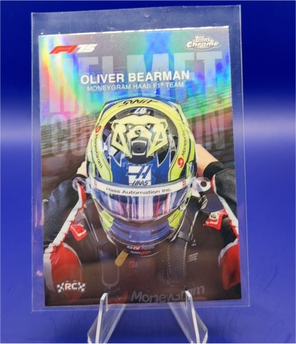2025 Topps Chrome Formula 1 #HC-8 Oliver Bearman Helmet Collection — front