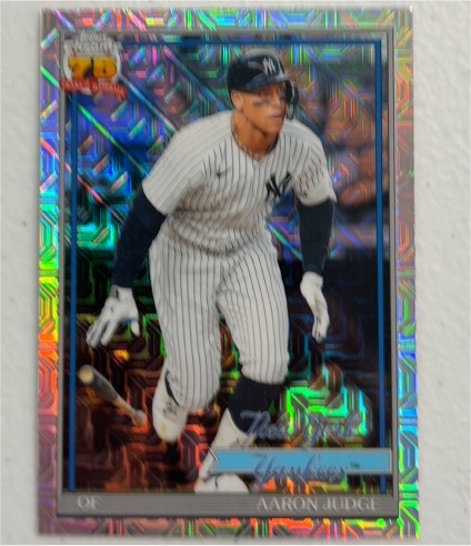 2026 Topps Series 1 1991 Chrome Mojo #91C-82 Aaron Judge — front