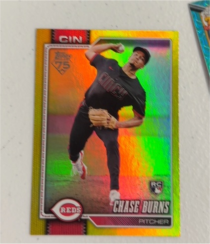 2026 Topps Series 1 #312 Chase Burns — front