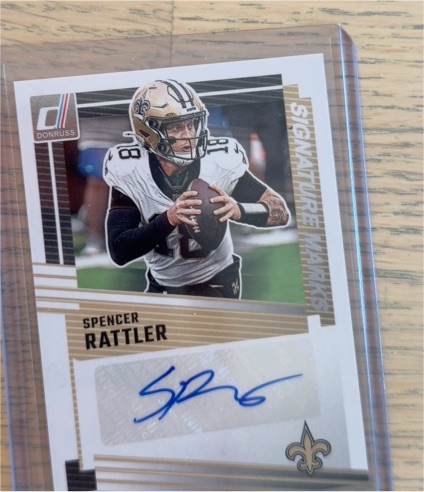2025 Panini Donruss Signature Marks #SM-SRR Spencer Rattler — front
