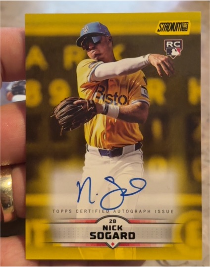 2025 Topps Stadium Club #SCBA-NSO Nick Sogard — front