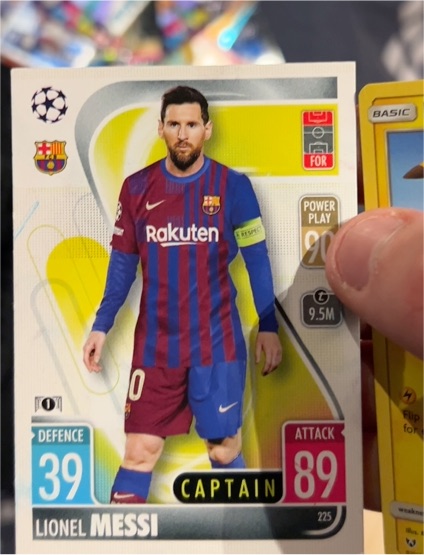 2021-22 Topps Match Attax UEFA Champions League #225 Lionel Messi Captain — front