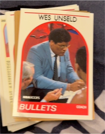 1989-90 Hoops #53 Wes Unseld Washington Bullets Basketball Card — front