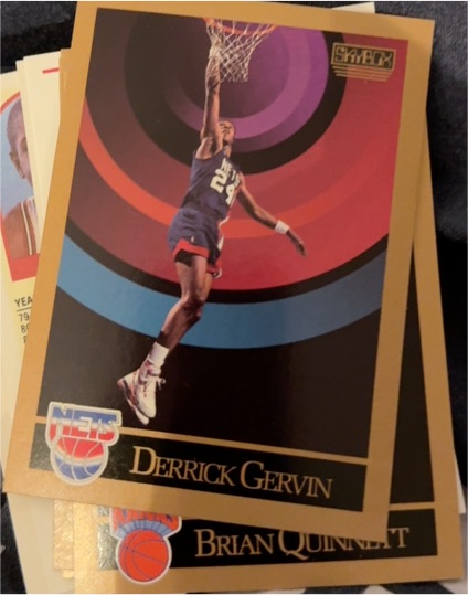 1990-91 Skybox #179 Derrick Gervin — front