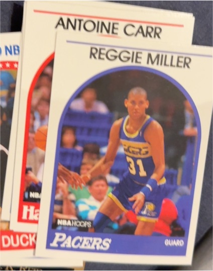 1990 Hoops #327 Reggie Miller — front