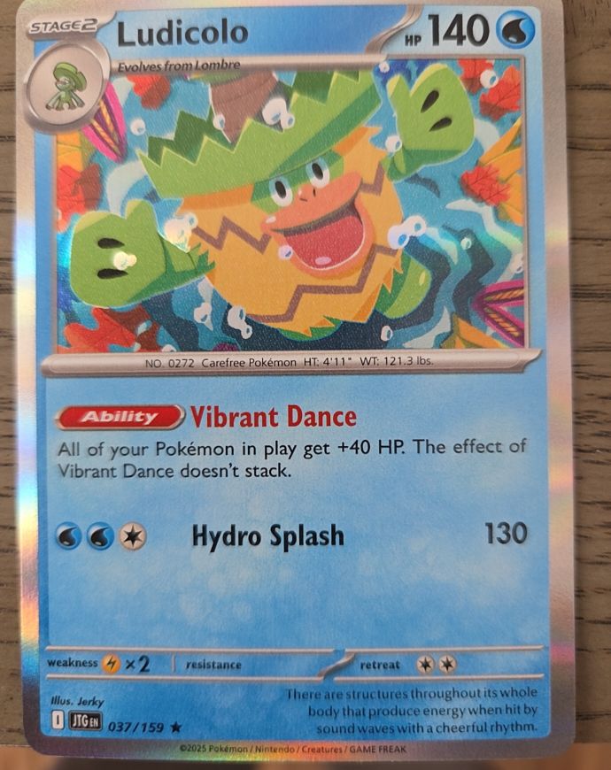 2025 Pokemon Journey Together #037 Ludicolo — front
