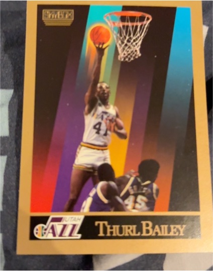 1990-91 SkyBox #274 Thurl Bailey Utah Jazz — front