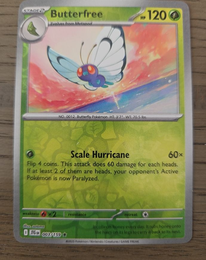 2025 Pokémon Journey Together #003 Butterfree — front