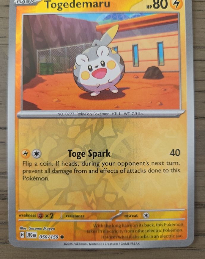 2025 Pokémon Journey Together #050 Togedemaru — front