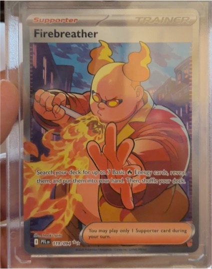 Firebreather 119/094 Phantasmal Flames Full Art Trainer — front