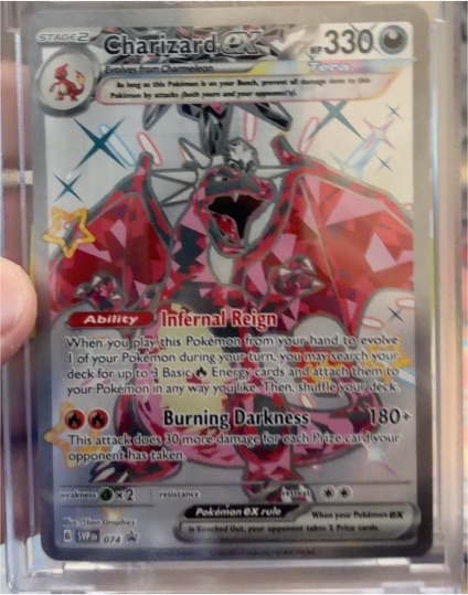 2023 Pokémon SV Black Star Promo #074 Charizard ex — front