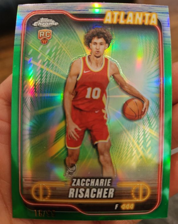 2024-25 Topps Chrome #169 Zaccharie Risacher — front