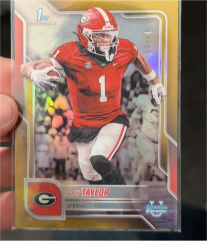 2025 Bowman Chrome University #180 Talyn Taylor — front