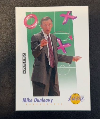 1991-92 SkyBox #390 Mike Dunleavy Los Angeles Lakers — front