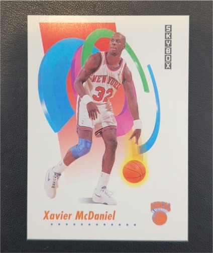 1991-92 SkyBox #638 Xavier McDaniel — front