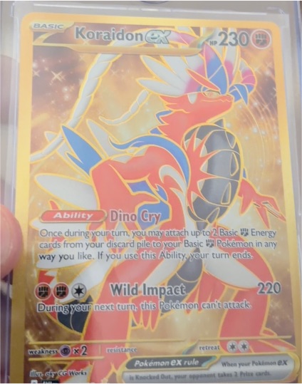 2023 Pokémon Scarlet & Violet #254 Koraidon EX — front