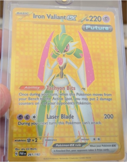 2023 Pokémon Iron Valiant ex 261/182 — front