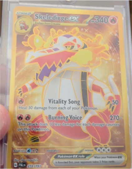 2022 Pokemon Scarlet & Violet Paldea Evolved #272 Skeledirge ex — front