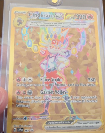 2023 Pokemon Scarlet & Violet Promo #163 Cinderace ex — front