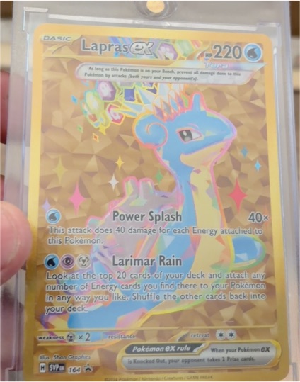 2024 Pokemon Scarlet & Violet Promo #164 Lapras ex — front