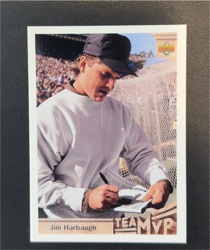 1992 Upper Deck #351 Jim Harbaugh — front