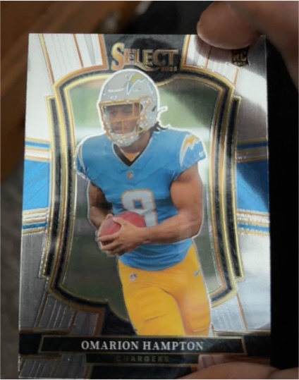 2025 Panini Select #102 Omarion Hampton — front