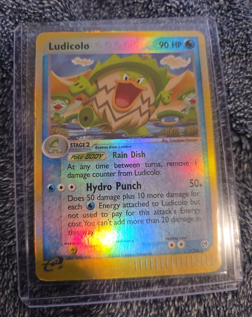 2003 Pokémon e-Reader Secret Wonders #13 Ludicolo — front