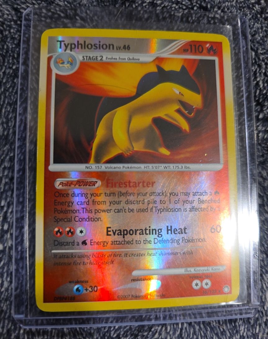 2007 Pokémon Mysterious Treasures #16 Typhlosion — front