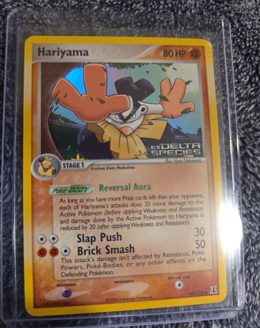 2005 Pokemon EX Delta Species #44 Hariyama — front