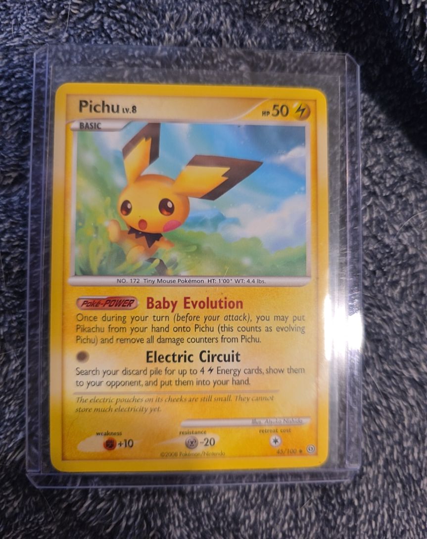2008 Pokemon Diamond and Pearl Stormfront #45 Pichu — front