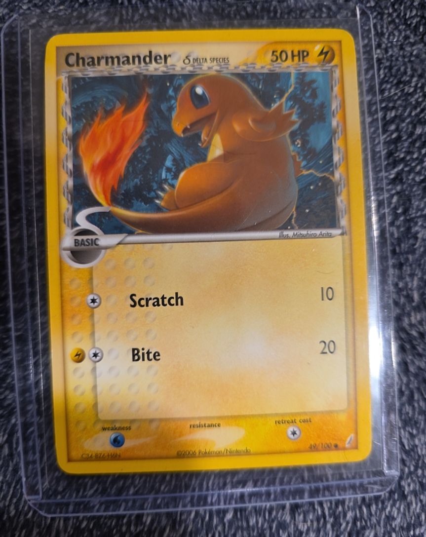 2006 Pokémon Crystal Guardians #49 Charmander Delta Species — front