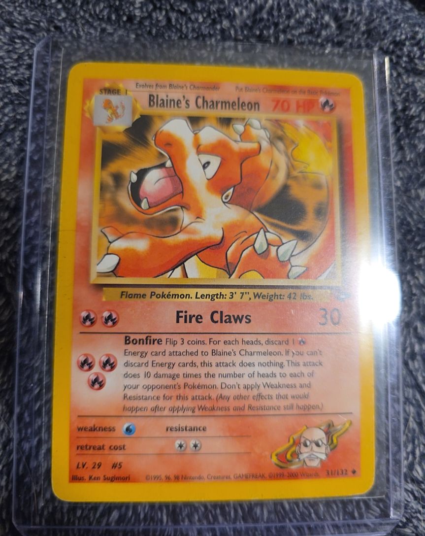2000 Pokémon Gym Challenge #31 Blaine's Charmeleon — front
